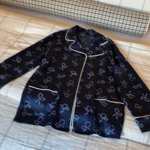 Silk pajama style top